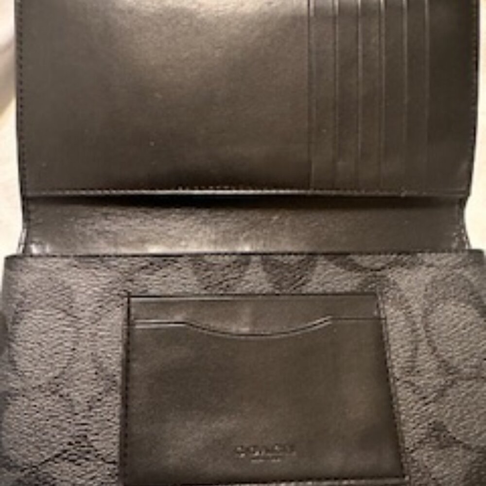 Coach Men's Checkbook Wallet - Picture 3 of 3